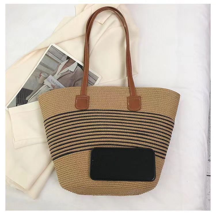 All-matching Straw Mori Style Woven Bag Ins