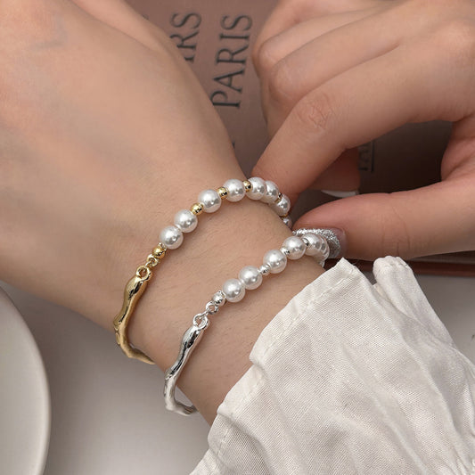 Texture Pearl Bracelet For Women Niche Design