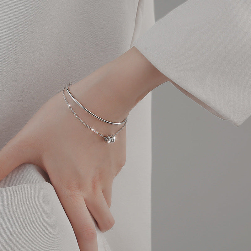 Silver Waist Bracelet For Women Special-interest Design Double Layer