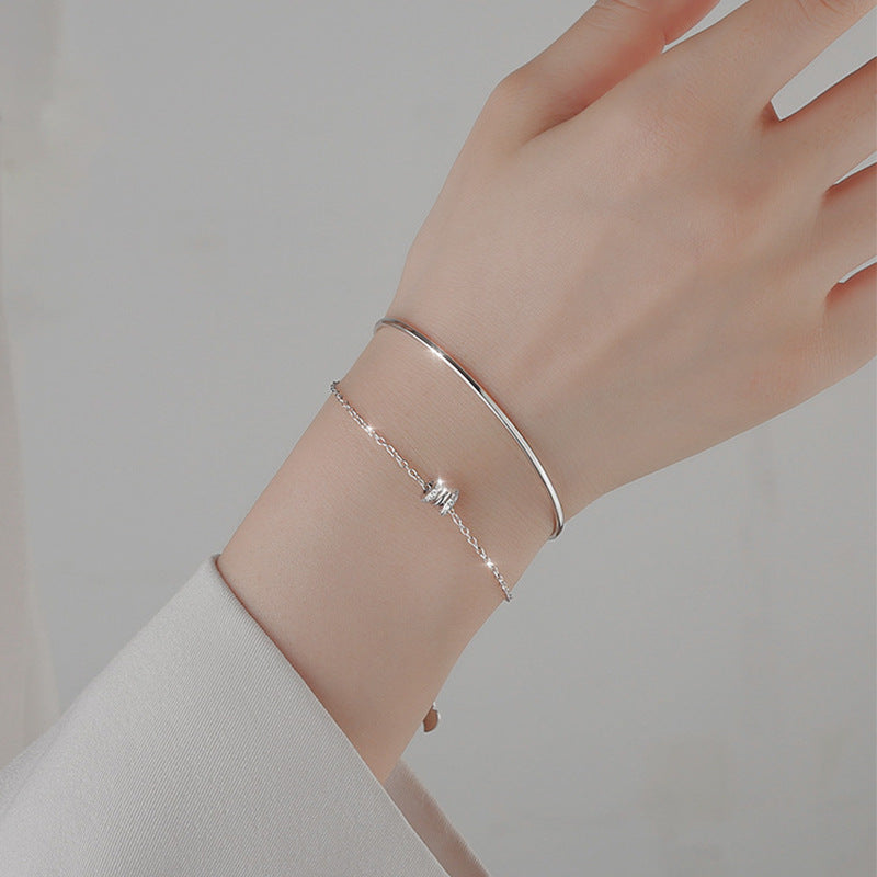 Silver Waist Bracelet For Women Special-interest Design Double Layer