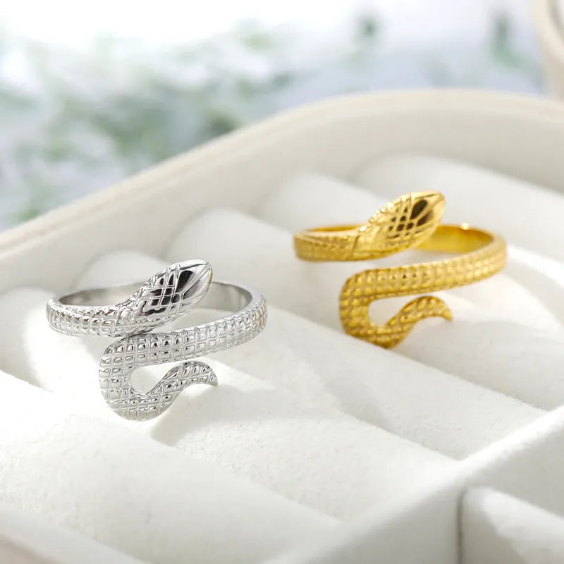 Snake Rings For Women Men Gold Color