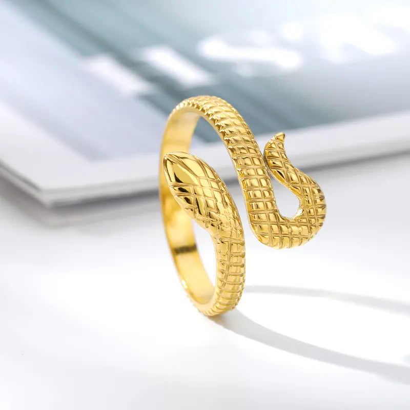 Snake Rings For Women Men Gold Color