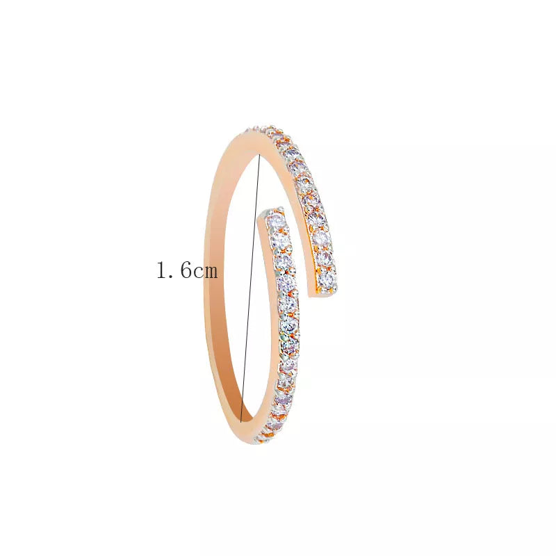 New 2023 Minimalist Thin Rings For Women Brilliant Cubic Zircon