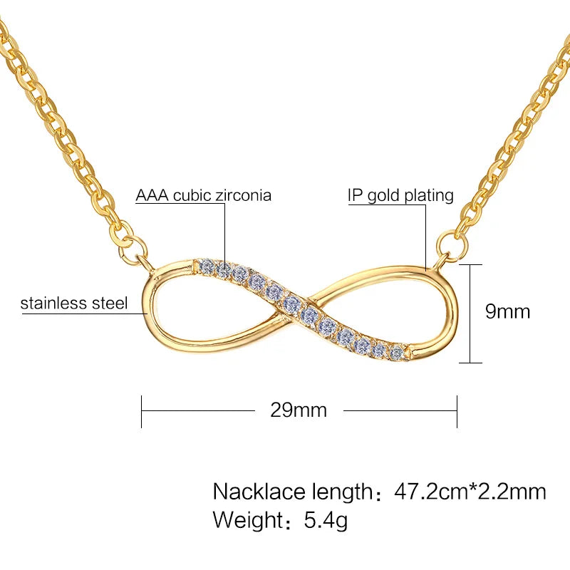 Vnox Women Infinity Choker Necklace