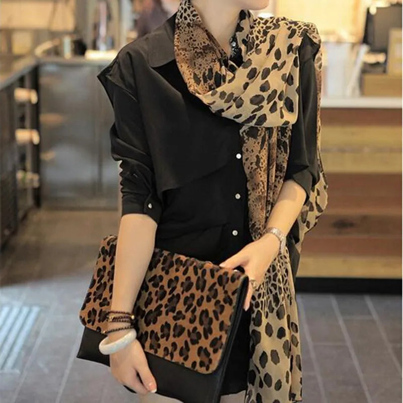 New Fashion Women Long Soft Wrap Lady Shawl Silk Chiffon Scarves