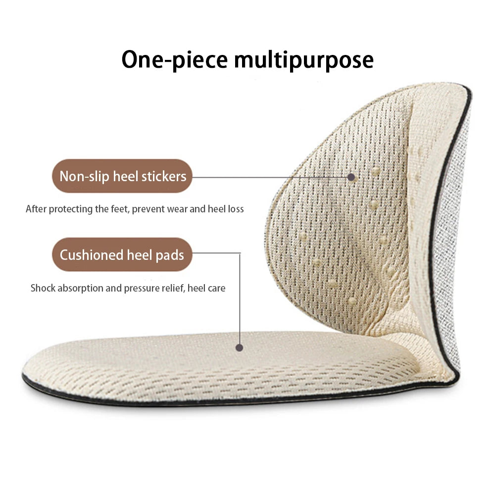 Soft Heel Stickers Women's Memory Sponge Half Insoles High-heel Shoe Pads Pain Relief