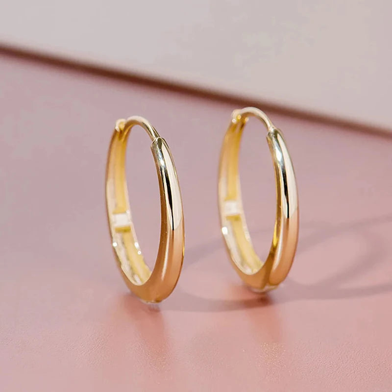 Gold Color Hoop Earrings