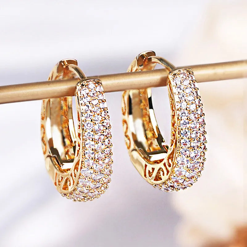 Luxury Earrings for Women Gold Color