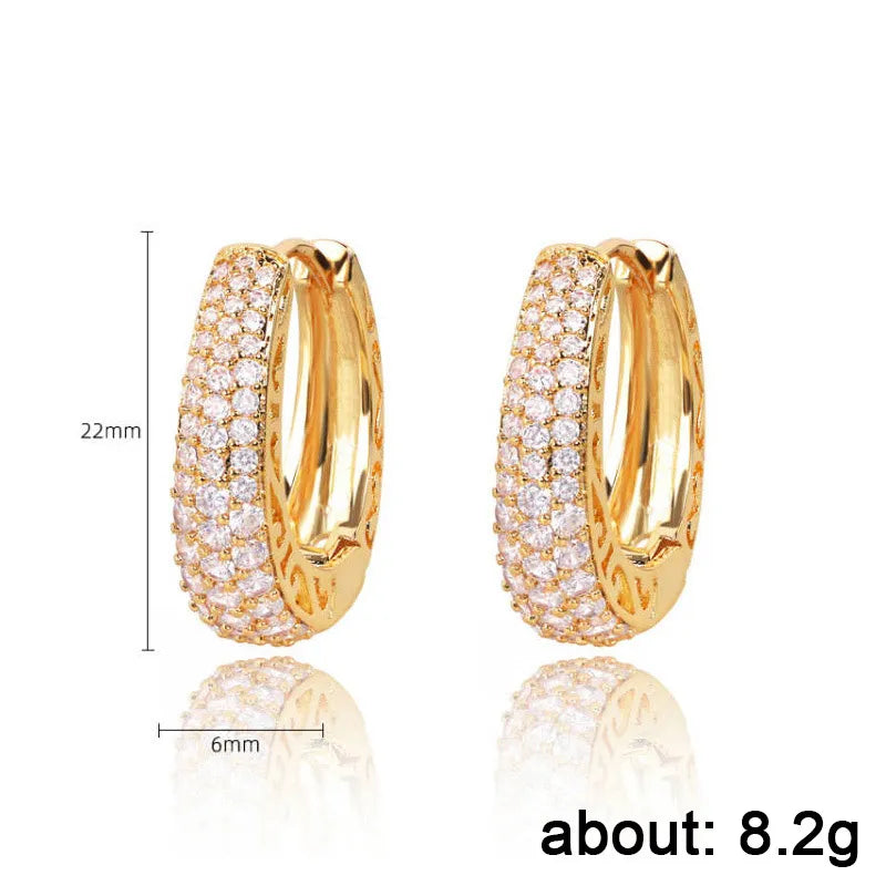 Luxury Earrings for Women Gold Color