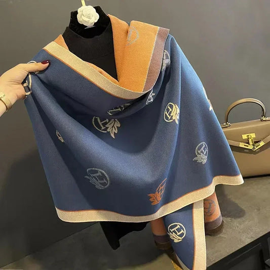 Luxury Autumn winter 2024 New Imitation Cashmere Scarf+