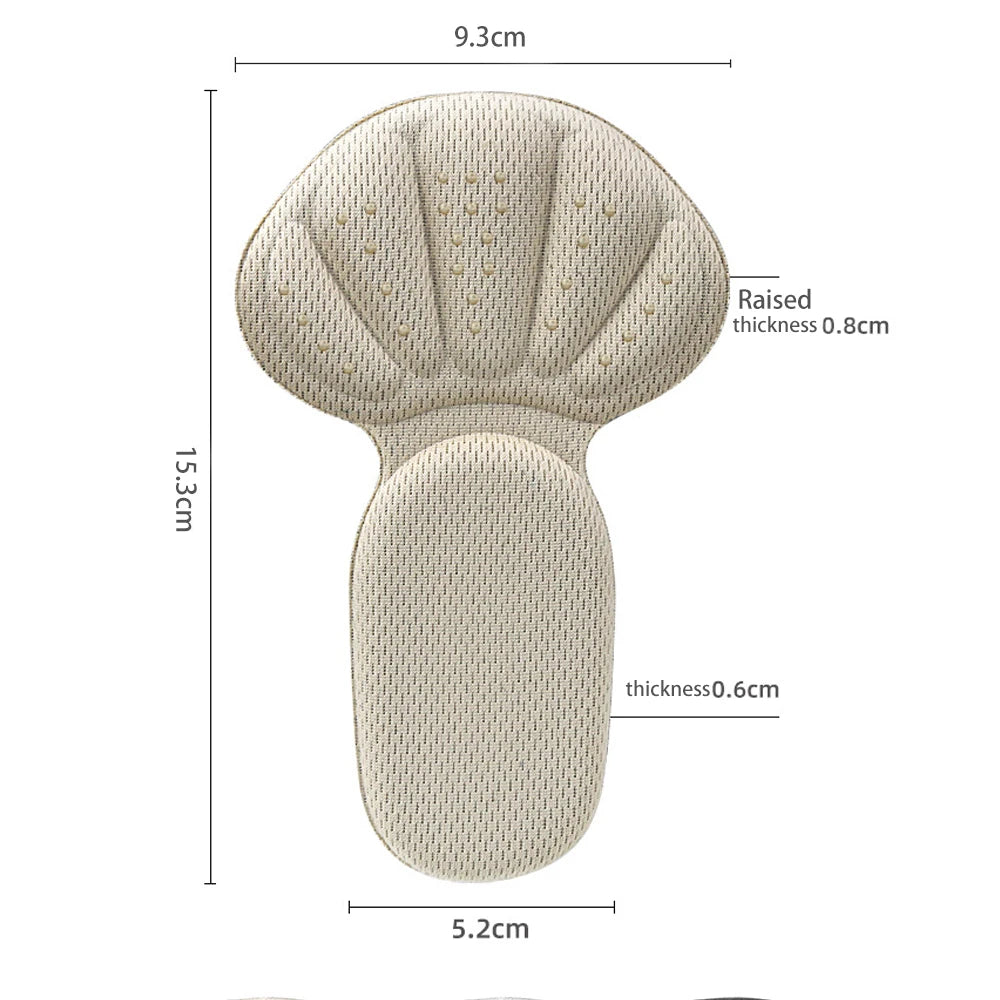 Soft Heel Stickers Women's Memory Sponge Half Insoles High-heel Shoe Pads Pain Relief