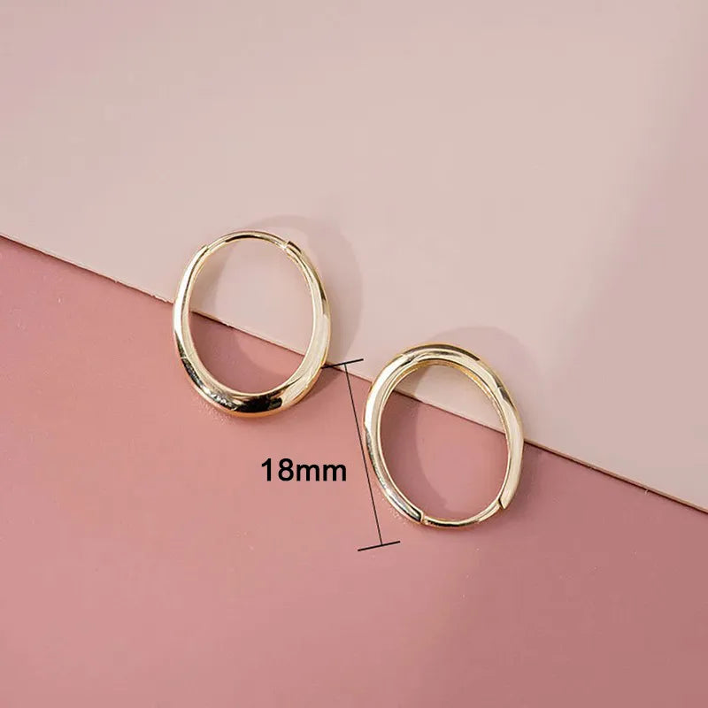 Gold Color Hoop Earrings