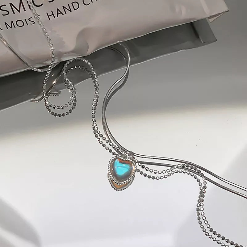 Heart Necklace French Lucky for Women