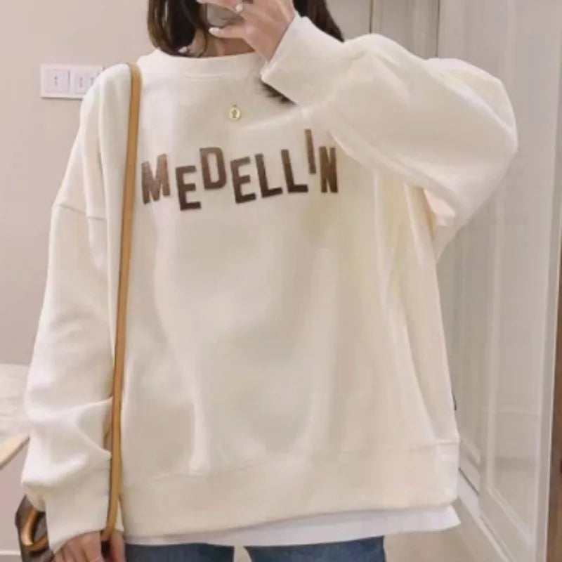 Hoodies for Women Loose Style Letter New