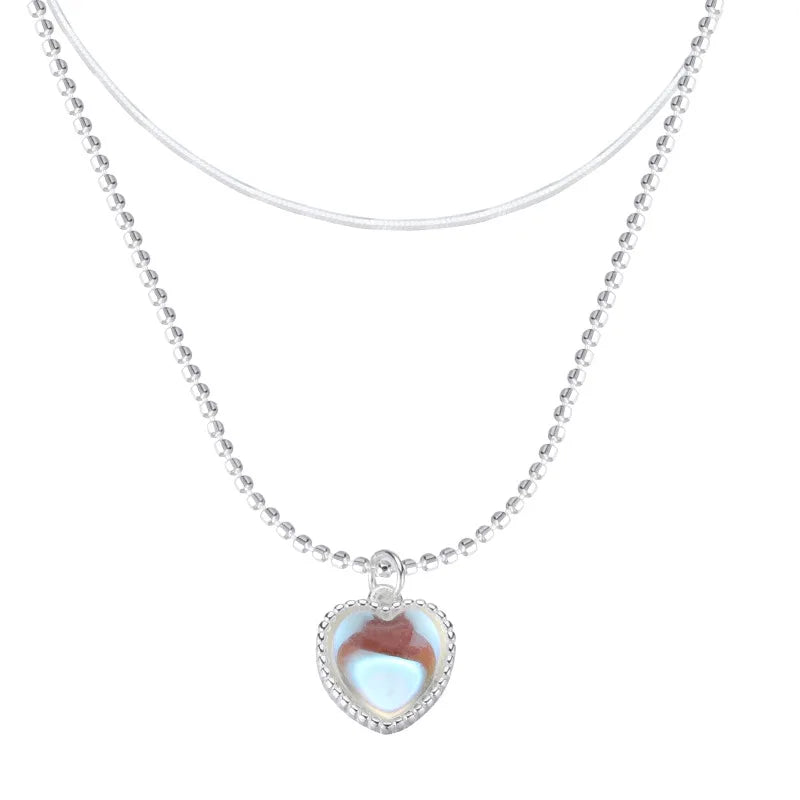 Heart Necklace French Lucky for Women