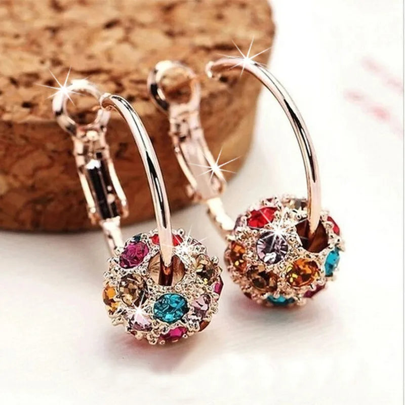 Fashion Trend Earrings Zircon Pendant Earrings