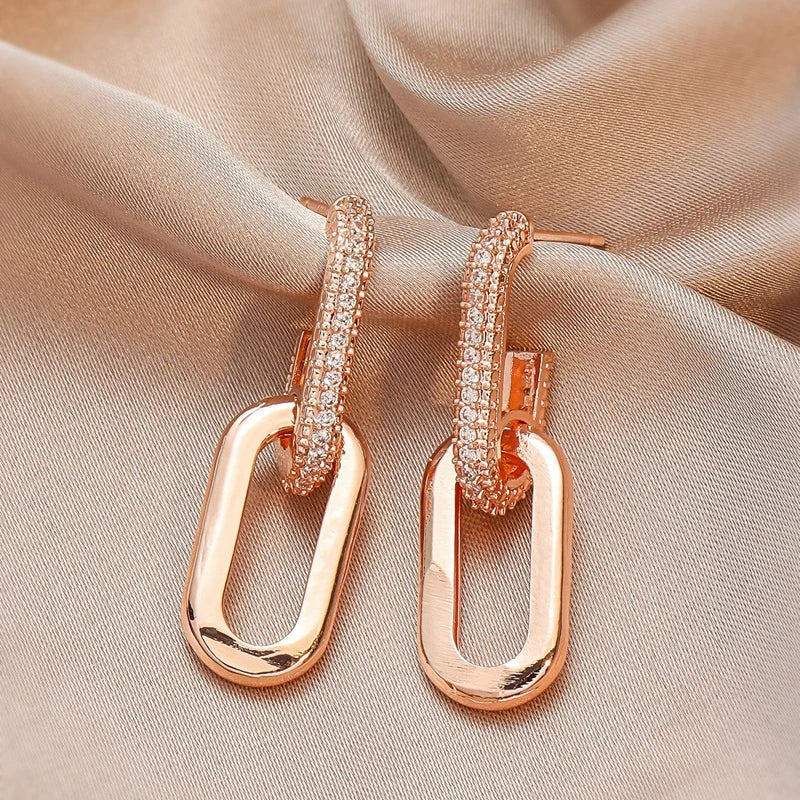 Geometric Earrings Paper Clip