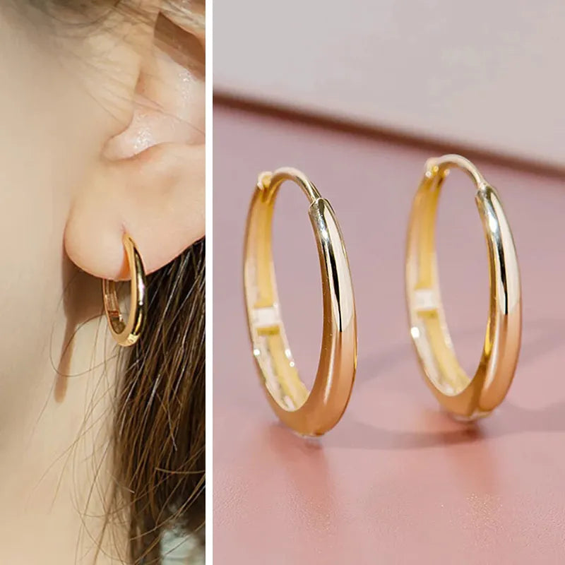 Gold Color Hoop Earrings