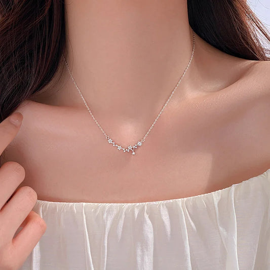 Waterdrop Pendant Necklace for Women Couple Choker Gold Silver Color