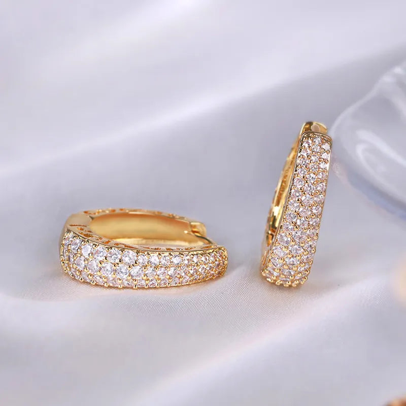 Luxury Earrings for Women Gold Color