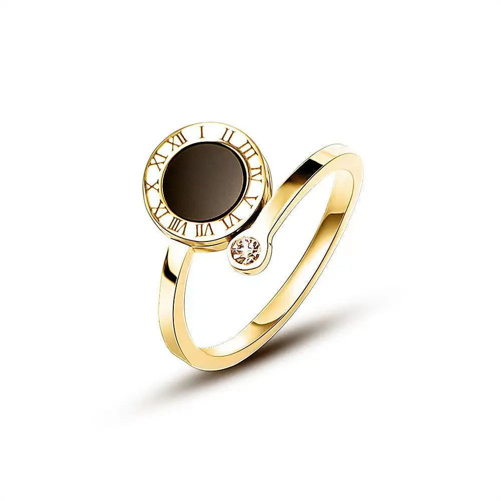 new classic black Roman ring