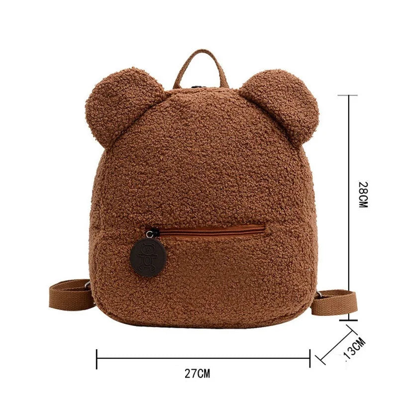 Personalised Womens Girls Cute Bear Pattern Backpack