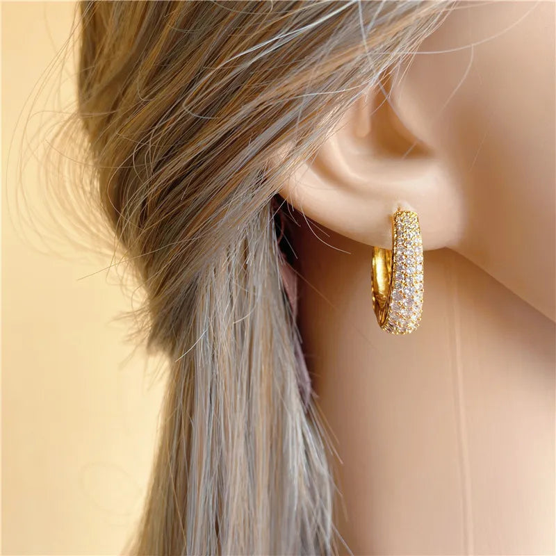 Luxury Earrings for Women Gold Color