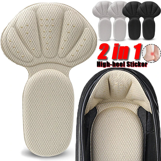 Soft Heel Stickers Women's Memory Sponge Half Insoles High-heel Shoe Pads Pain Relief