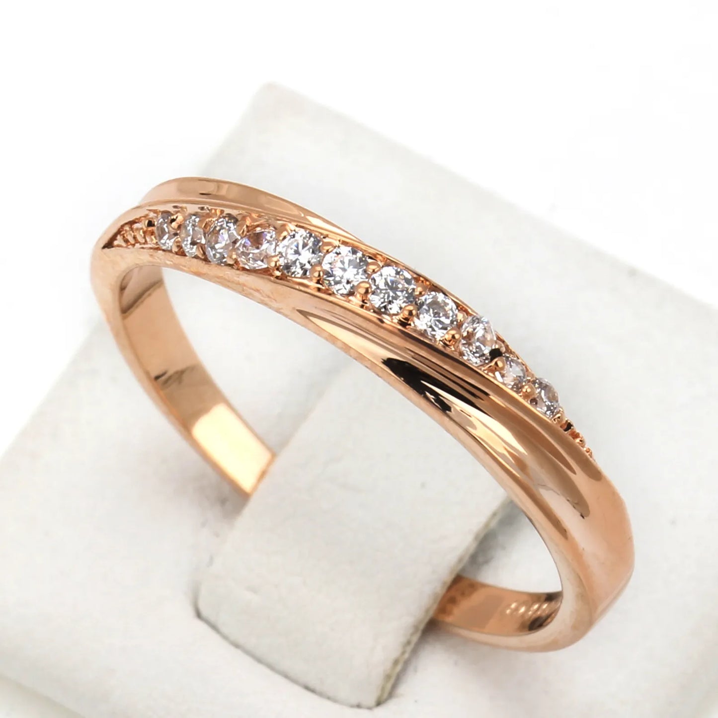 Cubic Zirconia Rose Gold Color