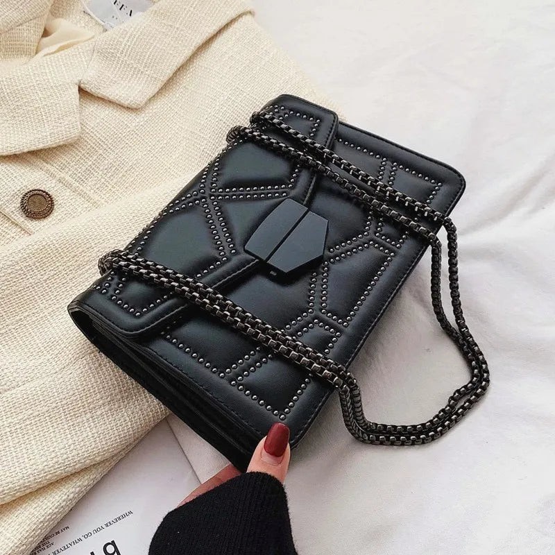 Vintage Rivet  Small  Bags - Leather Fashion