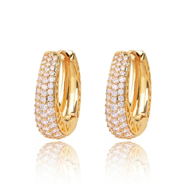 Luxury Earrings for Women Gold Color