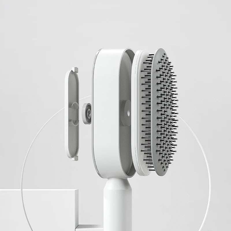 Self Cleaning Hair Brush for Women One-Key Quick Hair Comb