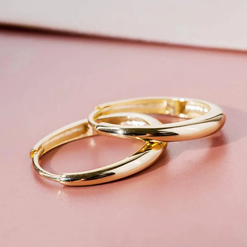 Gold Color Hoop Earrings