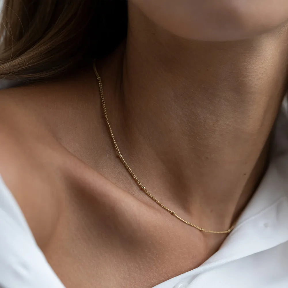 Gold Color Stainless Steel Necklace