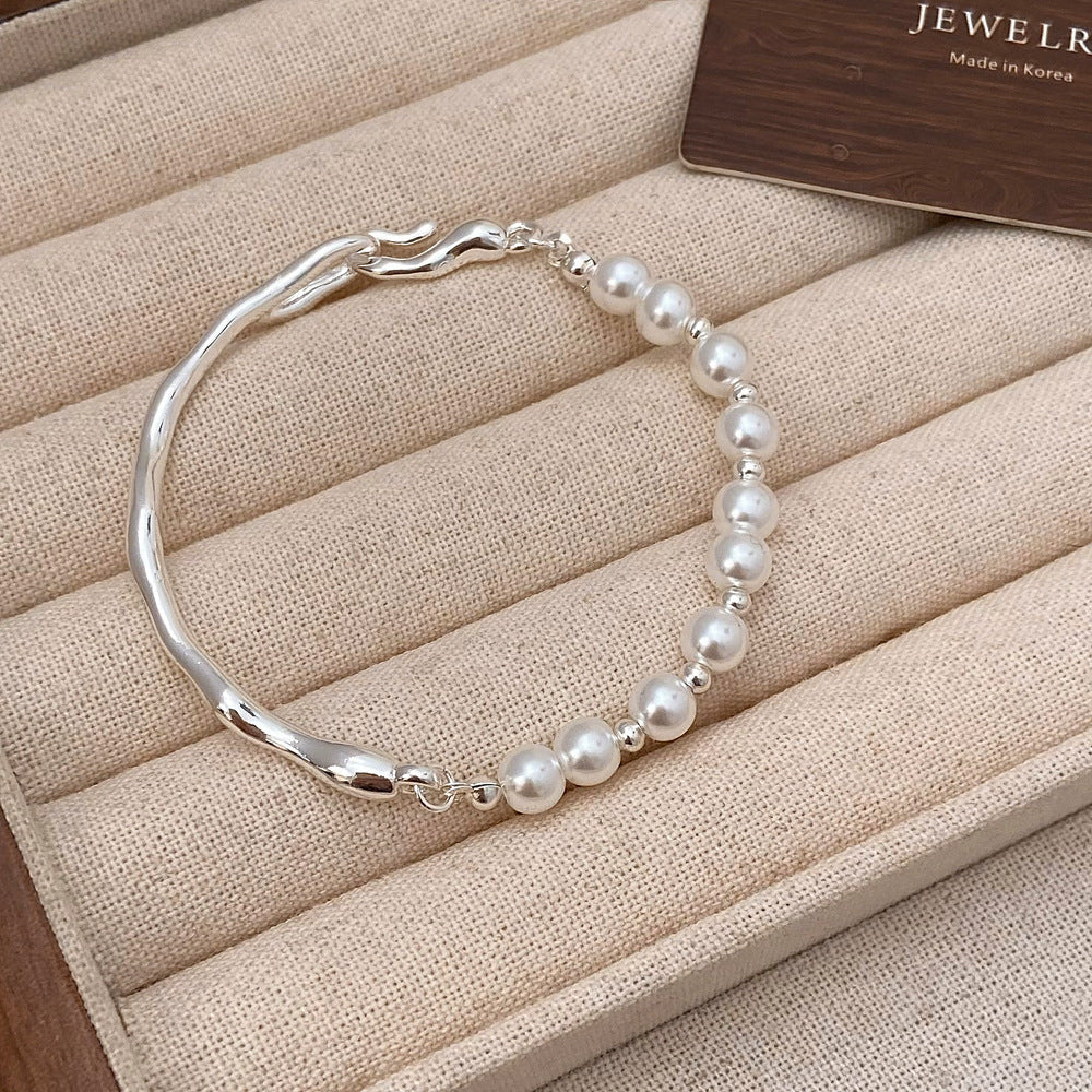 Texture Pearl Bracelet For Women Niche Design